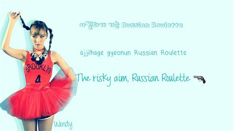 russian roulette lyrics romanized|Russian Roulette (Color Coded Han.